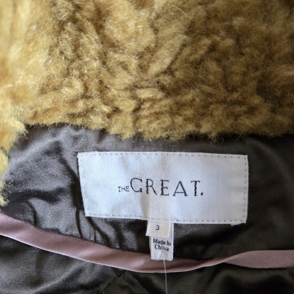 New The Great. Vintage Plush Coat - Harvest Gold NWOT Size 3 / Large - Picture 12 of 14